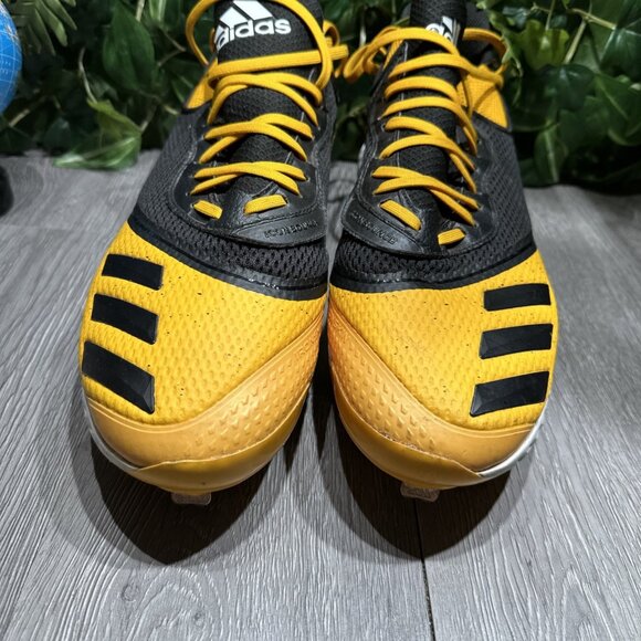 Adidas Icon V Bounce Baseball Cleats Size US 15 Yellow / Black G28251 main image 4